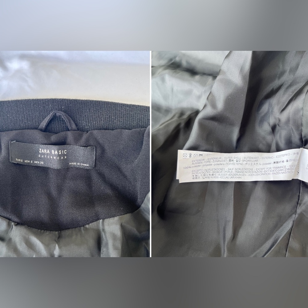 ZARA | Velvet Sequinned Bomber Jacket - Picture 13 of 16